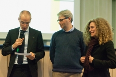 Pietro Vassalli con Davide Galimberti (Sindaco di Varese) e Ileana Moretti (Presidente Ordine Architetti Varese)